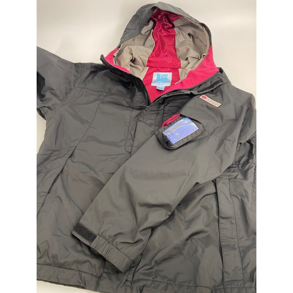 Women's Burton Black Ski Snowboard Jacket‎ Hooded Active Lining System Size Lrg
